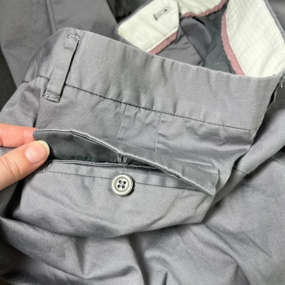 J Crew Womens Sz 14 Stretch City Fit Gray Cotton Blend Pants Office Work Classic